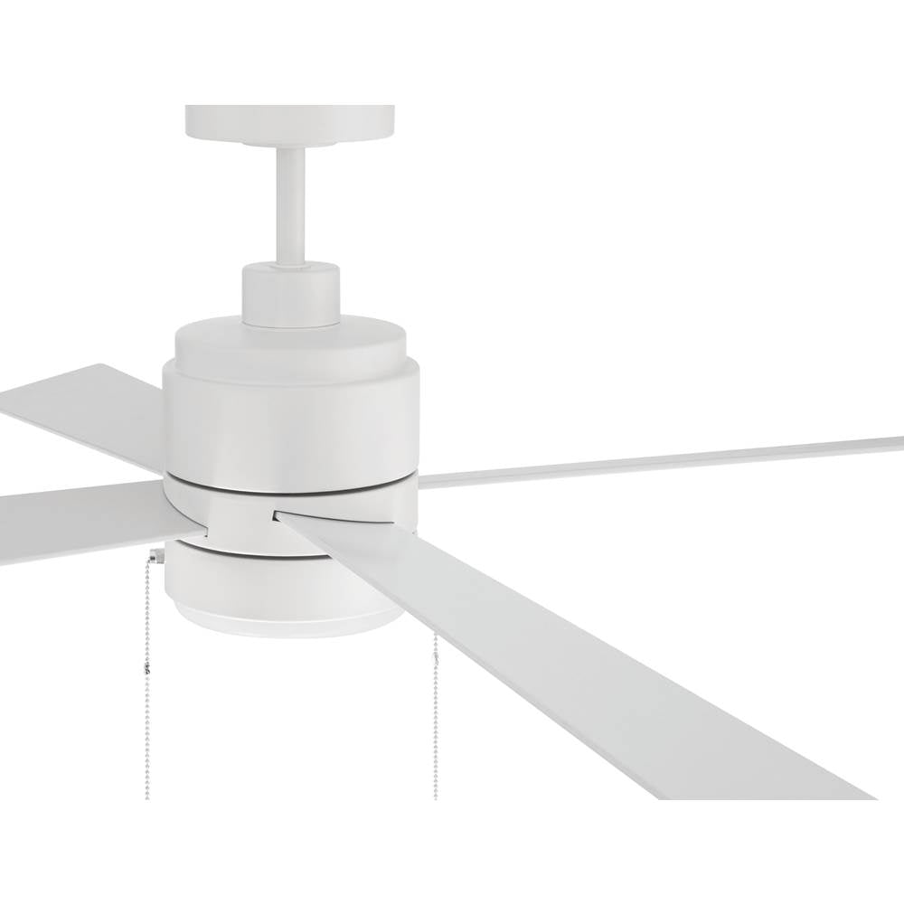 Craftmade EMCY52W4-PC White Energy Star Mccoy 52'' 4-blade Ceiling Fan In White With White Blades, Light Kit Included (optional) Image 3