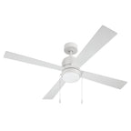 Craftmade EMCY52W4-PC White Energy Star Mccoy 52'' 4-blade Ceiling Fan In White With White Blades, Light Kit Included (optional) Image 2