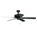 Craftmade END52MBK5P Matte Black Enduro Plastic 52'' 5-blade Ceiling Fan In Matte Black W/ Matte Black Blades; Light Kit Optional (not Included) Image 1