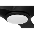 Craftmade EVY60FB3-NWF Flat Black Envy 60'' 3-blade Indoor/outdoor (damp) Ceiling Fan In Flat Black With Flat Black Blades, Light Kit Included (optional) Image 4