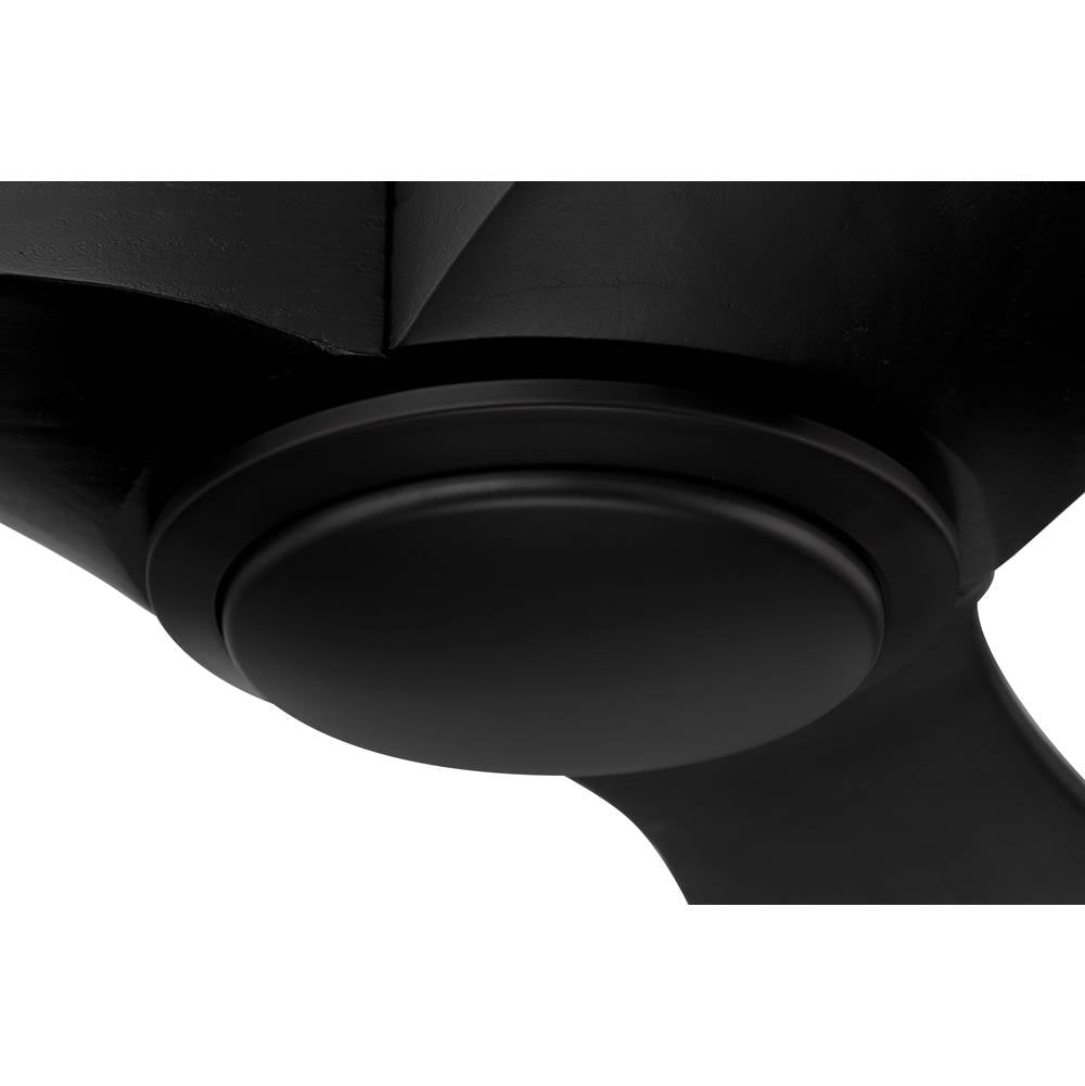 Craftmade EVY60FB3-NWF Flat Black Envy 60'' 3-blade Indoor/outdoor (damp) Ceiling Fan In Flat Black With Flat Black Blades, Light Kit Included (optional) Image 3