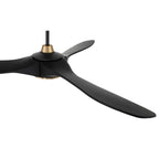 Craftmade EVY60FBSB3-NWF Flat Black,Satin Brass Envy 60'' 3-blade Ceiling Fan In Flat Black/satin Brass With Flat Black Blades, Light Kit Included (optional) Image 6