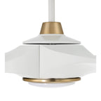 Craftmade EVY60WSB3-NWF White,Satin Brass Envy 60'' 3-blade Ceiling Fan In White/satin Brass With White Blades, Light Kit Included (optional) Image 7