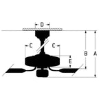 Craftmade ECF114BNK5-BNGW Brushed Polished Nickel Eos 52'' 5-blade Frost 4 Light Ceiling Fan In Brushed Polished Nickel W/ Brushed Nickel/greywood Blades; Integrated Light Kit Image 2
