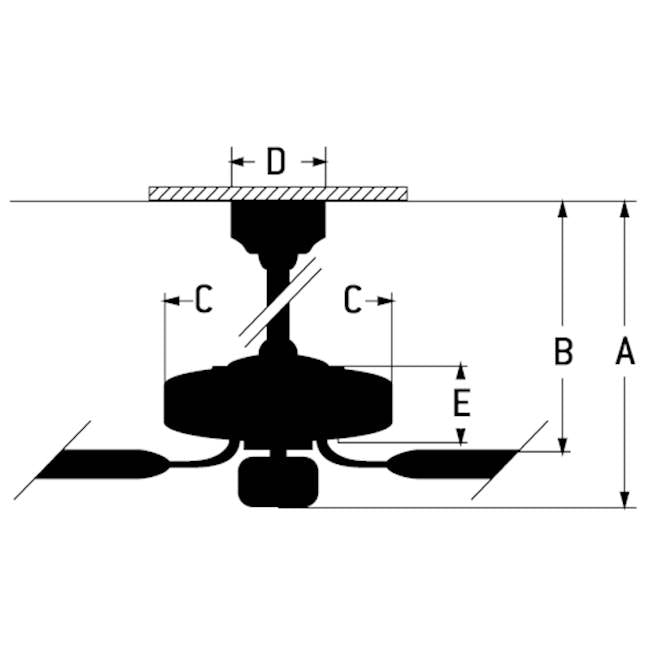 Craftmade ECF114FB5-FBGW Flat Black Eos 52'' 5-blade Frost 4 Light Ceiling Fan In Flat Black W/ Flat Black/greywood Blades; Integrated Light Kit Image 2