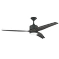 Craftmade FXL60DGT3  Force Xl 60'' 3-blade Indoor/outdoor (wet) Ceiling Fan In Dark Graphite W/ Greywood Blades; Integrated Light Kit Image 1