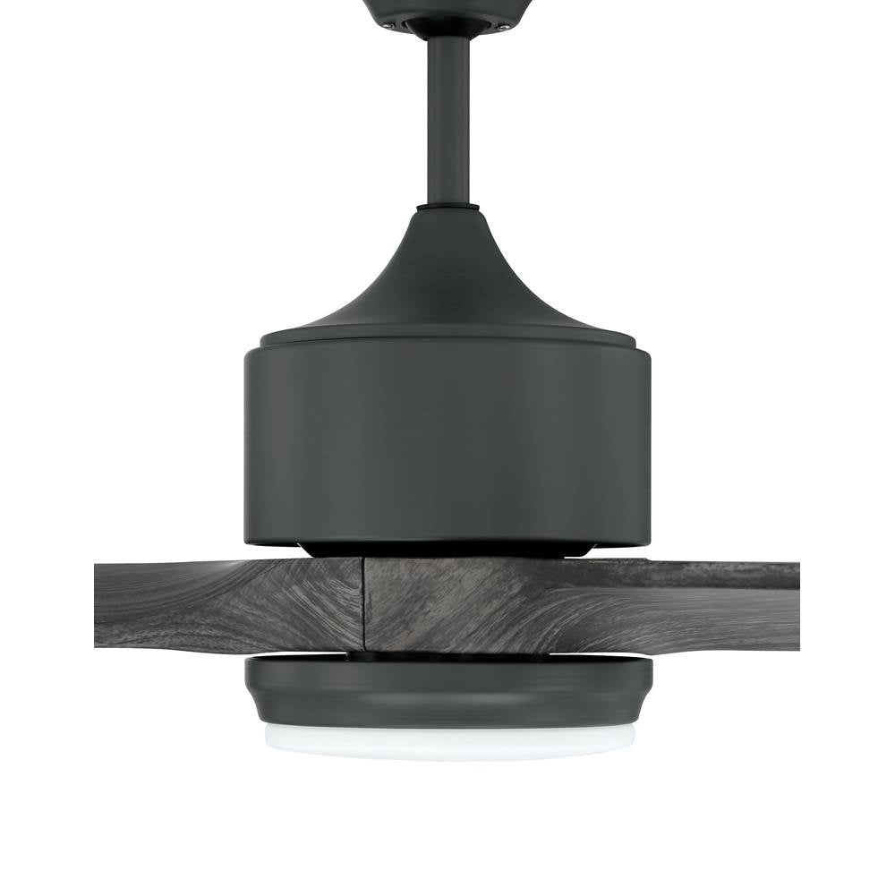 Craftmade FXL60DGT3  Force Xl 60'' 3-blade Indoor/outdoor (wet) Ceiling Fan In Dark Graphite W/ Greywood Blades; Integrated Light Kit Image 9