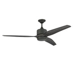 Craftmade FXL60DGT3  Force Xl 60'' 3-blade Indoor/outdoor (wet) Ceiling Fan In Dark Graphite W/ Greywood Blades; Integrated Light Kit Image 5