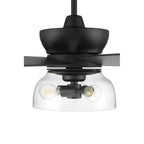 Craftmade GBN52FB5-NWF Flat Black Gibson 52'' 5-blade Ceiling Fan In Flat Black With Flat Black/greywood Blades, Integrated Light Kit Image 6