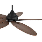 Craftmade GTY52FB5 Flat Black Getaway 52'' 5-blade Outdoor Ceiling Fan In Flat Black With Flat Black Blades, Not Light Kit Adaptable Image 4