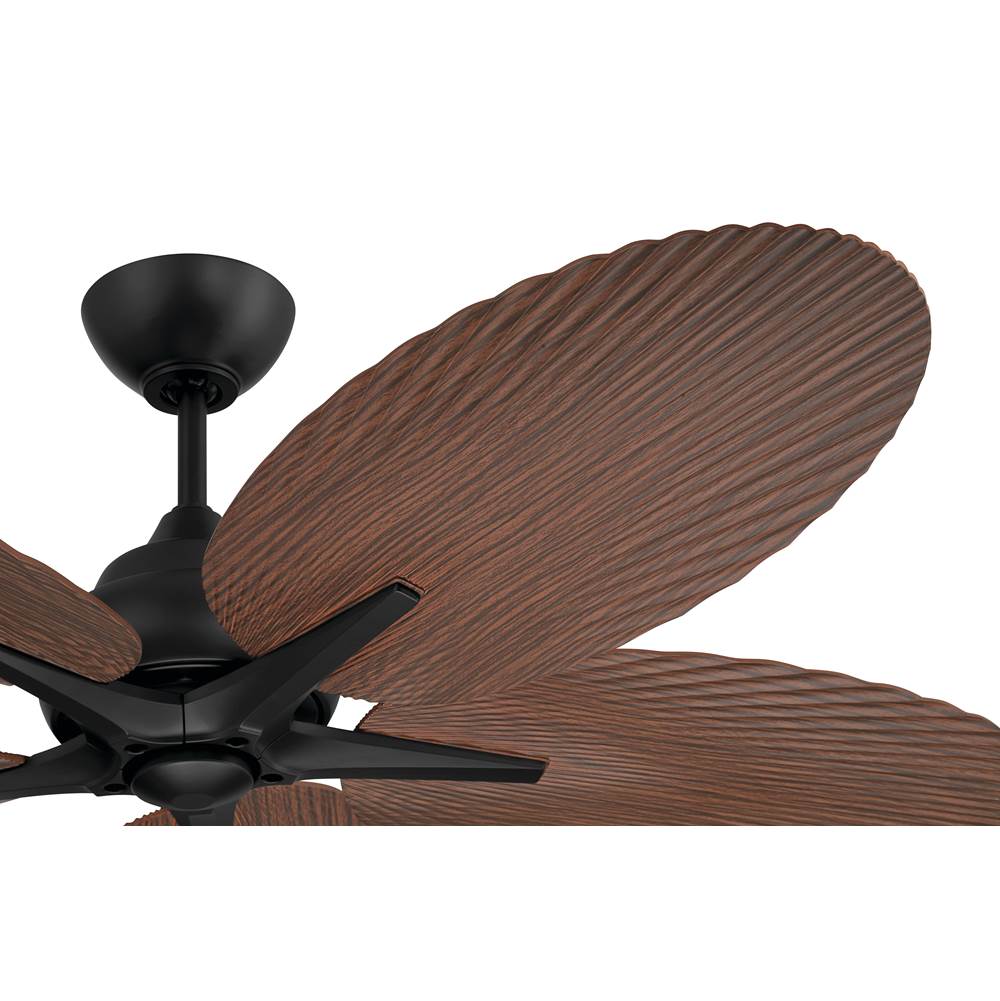 Craftmade GTY52FB5 Flat Black Getaway 52'' 5-blade Outdoor Ceiling Fan In Flat Black With Flat Black Blades, Not Light Kit Adaptable Image 3