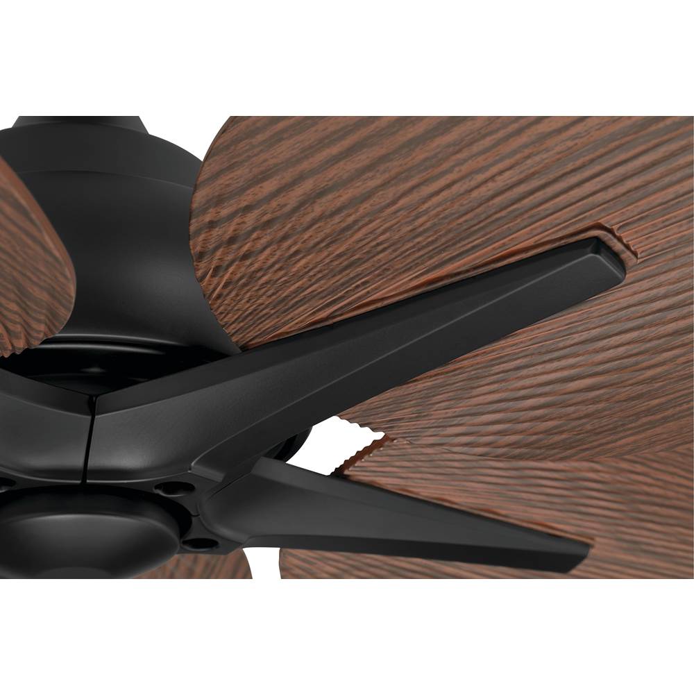 Craftmade GTY52FB5 Flat Black Getaway 52'' 5-blade Outdoor Ceiling Fan In Flat Black With Flat Black Blades, Not Light Kit Adaptable Image 2
