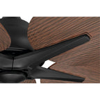 Craftmade GTY52FB5 Flat Black Getaway 52'' 5-blade Outdoor Ceiling Fan In Flat Black With Flat Black Blades, Not Light Kit Adaptable Image 2