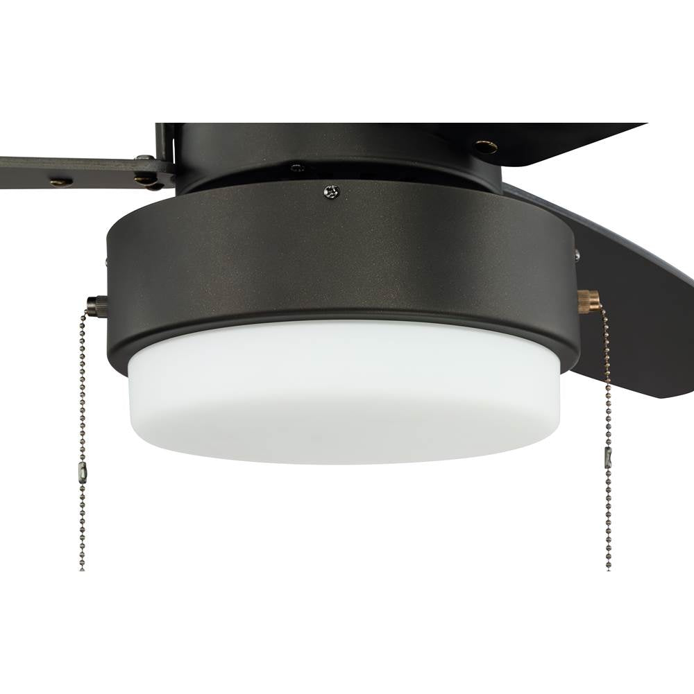 Craftmade INT52ESP3 Espresso Intrepid 52'' 3-blade Ceiling Fan In Espresso W/ Espresso/walnut Blades; Integrated Light Kit Image 5