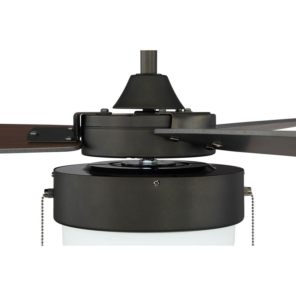 Craftmade INT52ESP3 Espresso Intrepid 52'' 3-blade Ceiling Fan In Espresso W/ Espresso/walnut Blades; Integrated Light Kit Image 2