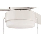 Craftmade INT52W3 White Intrepid 52'' 3-blade Ceiling Fan In White W/ White/ash Blades; Integrated Light Kit Image 7