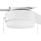 Craftmade INT52W3 White Intrepid 52'' 3-blade Ceiling Fan In White W/ White/ash Blades; Integrated Light Kit Image 6