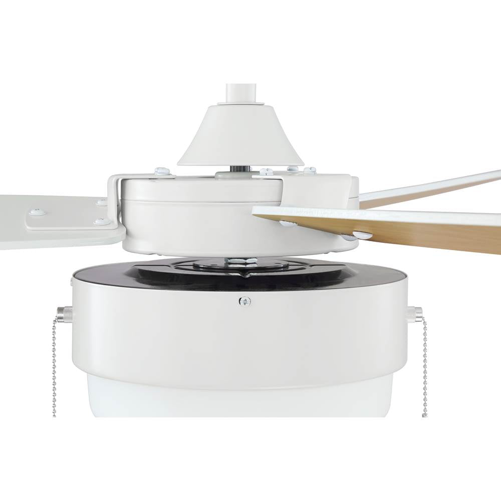 Craftmade INT52W3 White Intrepid 52'' 3-blade Ceiling Fan In White W/ White/ash Blades; Integrated Light Kit Image 5