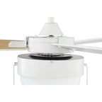 Craftmade INT52W3 White Intrepid 52'' 3-blade Ceiling Fan In White W/ White/ash Blades; Integrated Light Kit Image 4