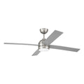 Craftmade Kelsey 52'' 4-blade Ceiling Fan In Brushed Polished Nickel With Brushed Nickel, Integrated Light Kit