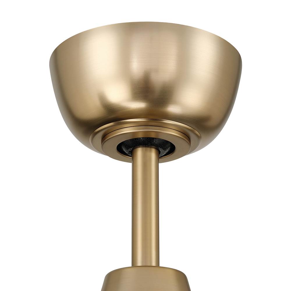 Craftmade KLS52SB4 Satin Brass Kelsey 52'' 4-blade Ceiling Fan In Satin Brass With Flat Black Blades, Integrated Light Kit Image 4