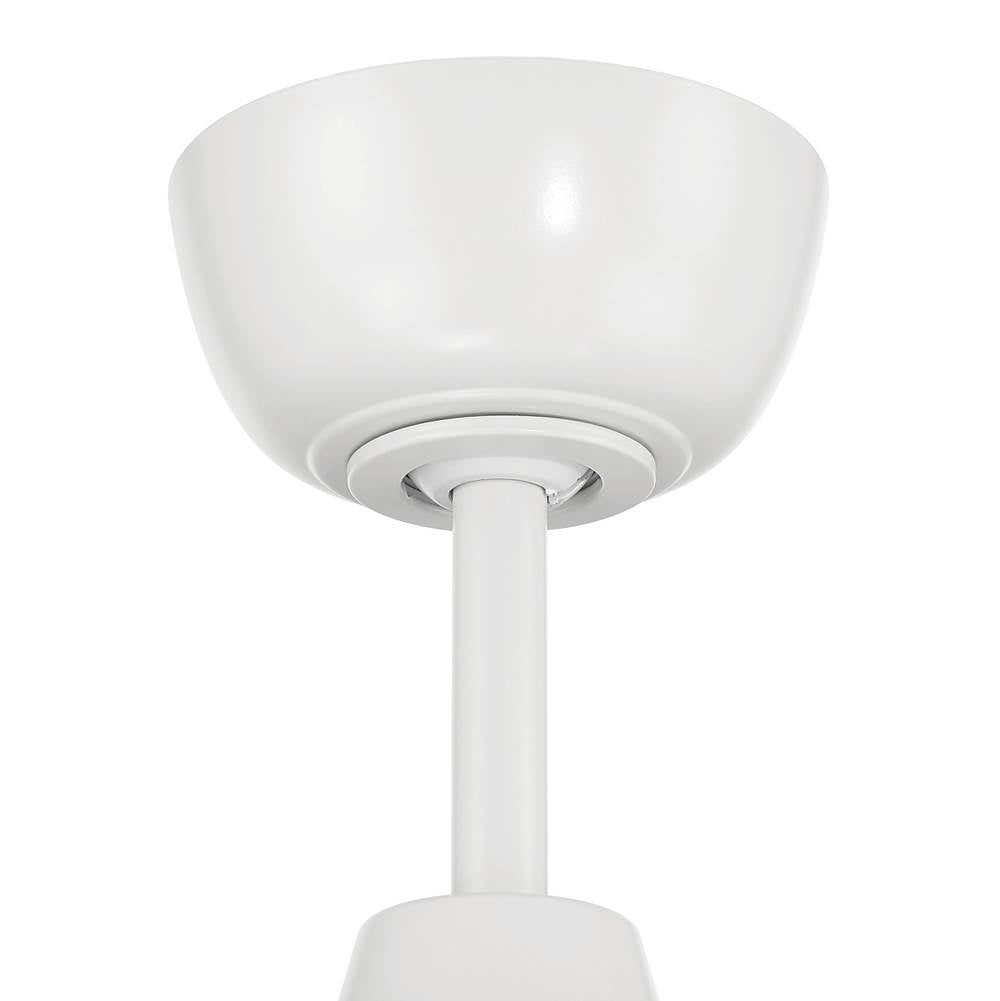 Craftmade KLS52W4 White Kelsey 52'' 4-blade Ceiling Fan In White With White Blades, Integrated Light Kit Image 4