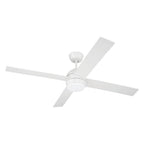 Craftmade KLS52W4 White Kelsey 52'' 4-blade Ceiling Fan In White With White Blades, Integrated Light Kit Image 2