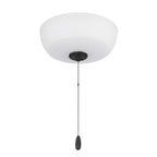 Craftmade LK2601-2LWF-FB Flat Black 2 Light Bowl Light Kit In Flat Black (white Frost Glass) Image 2