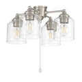Craftmade  4 Light Kit In Brushed Polished Nickel (clear Glass)