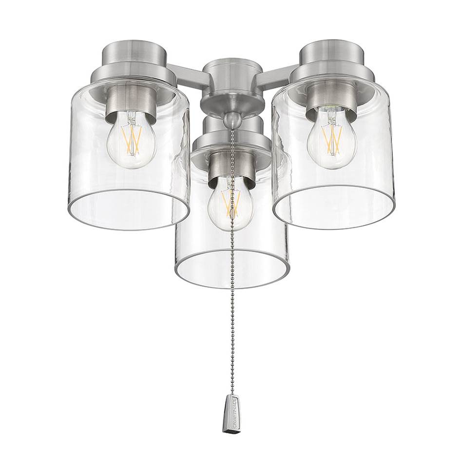 Craftmade  3 Light Universal Light Kit In Brushed Polished Nickel