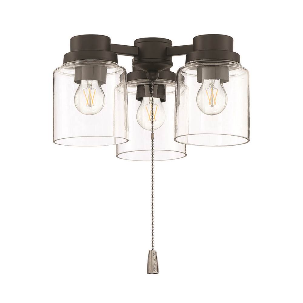 Craftmade  3 Light Universal Light Kit In Brushed Polished Nickel