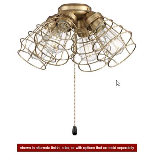 Craftmade  4 Light Cage Light Kit In Brushed Polished Nickel