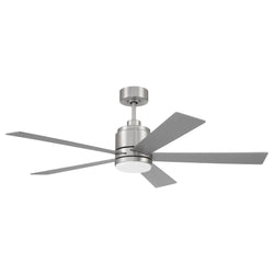 Craftmade Mccoy 52'' 5-blade Ceiling Fan In Brushed Polished Nickel W/ Brushed Nickel Blades; Light Kit Included (optional)