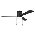 Craftmade MCYH52FB3-PC Flat Black Mccoy Hugger 52'' 3-blade Ceiling Fan In Flat Black W/ Flat Black Blades (pull-chain); Light Kit Included (optional) Image 1