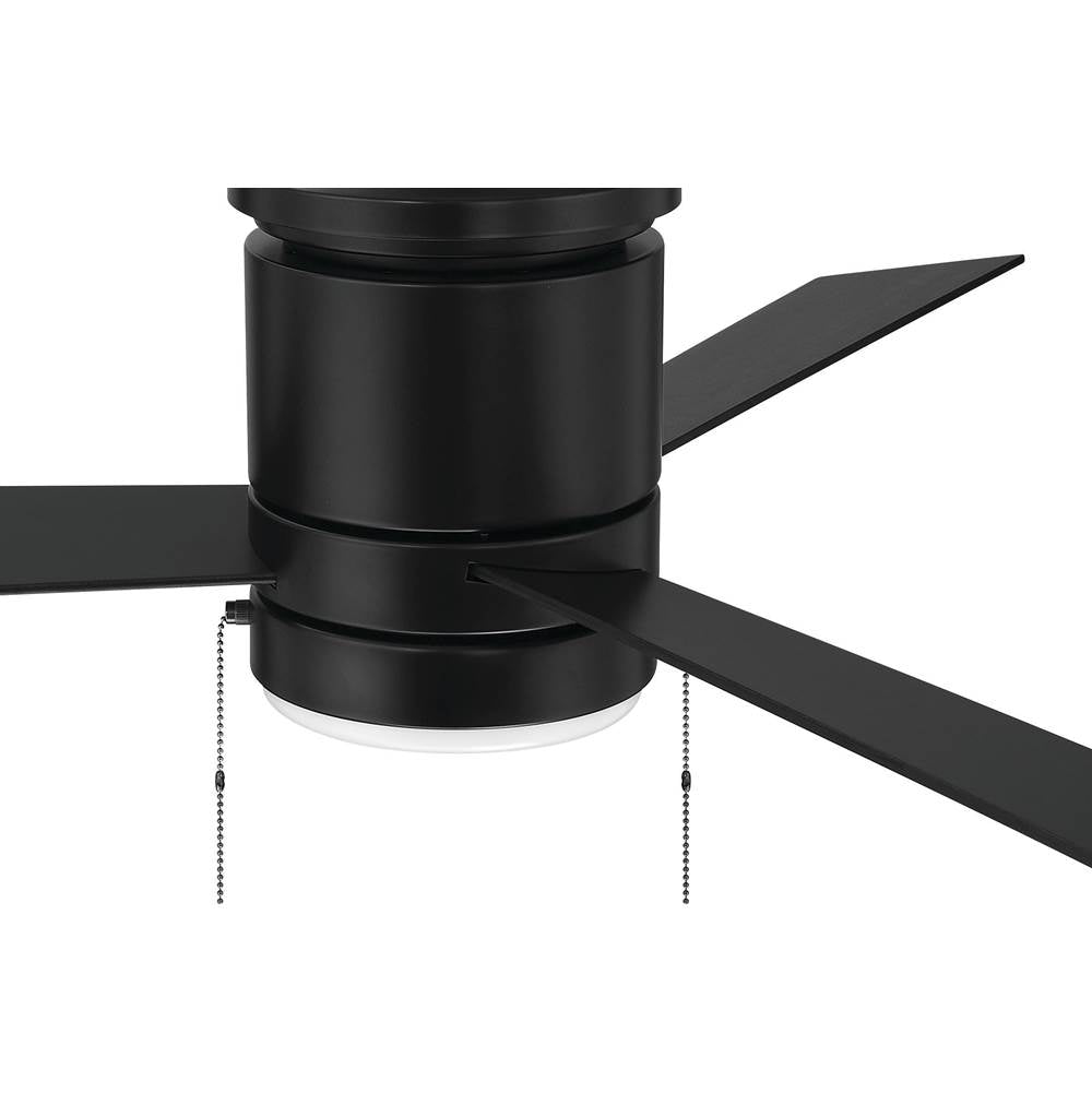 Craftmade MCYH52FB3-PC Flat Black Mccoy Hugger 52'' 3-blade Ceiling Fan In Flat Black W/ Flat Black Blades (pull-chain); Light Kit Included (optional) Image 3