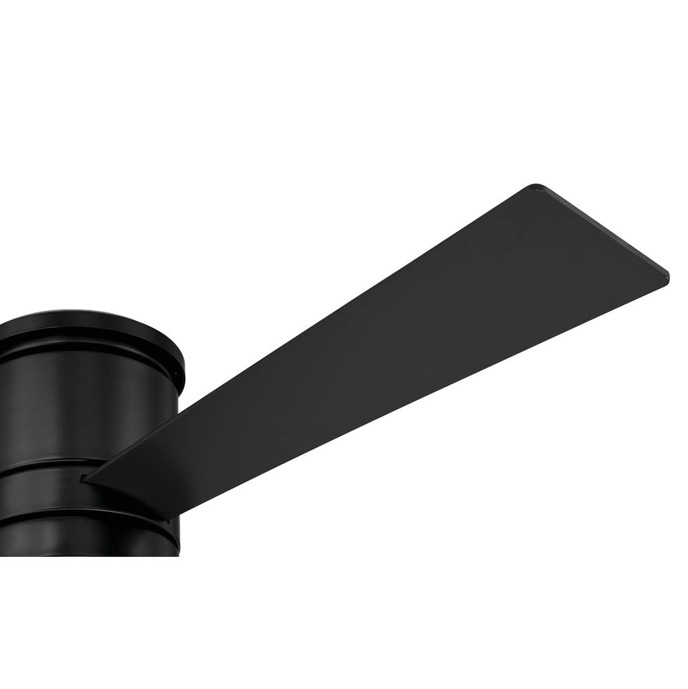 Craftmade MCYH52FB3-PC Flat Black Mccoy Hugger 52'' 3-blade Ceiling Fan In Flat Black W/ Flat Black Blades (pull-chain); Light Kit Included (optional) Image 2