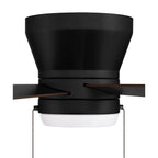 Craftmade MER52FB5 Flat Black Merit 52'' 5-blade Ceiling Fan In Flat Black W/ Flat Black/greywood Blades; Integrated Light Kit Image 7