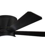 Craftmade MER52FB5 Flat Black Merit 52'' 5-blade Ceiling Fan In Flat Black W/ Flat Black/greywood Blades; Integrated Light Kit Image 6