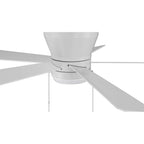 Craftmade MER52W5 White Merit 52'' 5-blade Ceiling Fan In White W/ White/washed Oak Blades; Integrated Light Kit Image 5