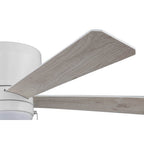 Craftmade MER52W5 White Merit 52'' 5-blade Ceiling Fan In White W/ White/washed Oak Blades; Integrated Light Kit Image 4
