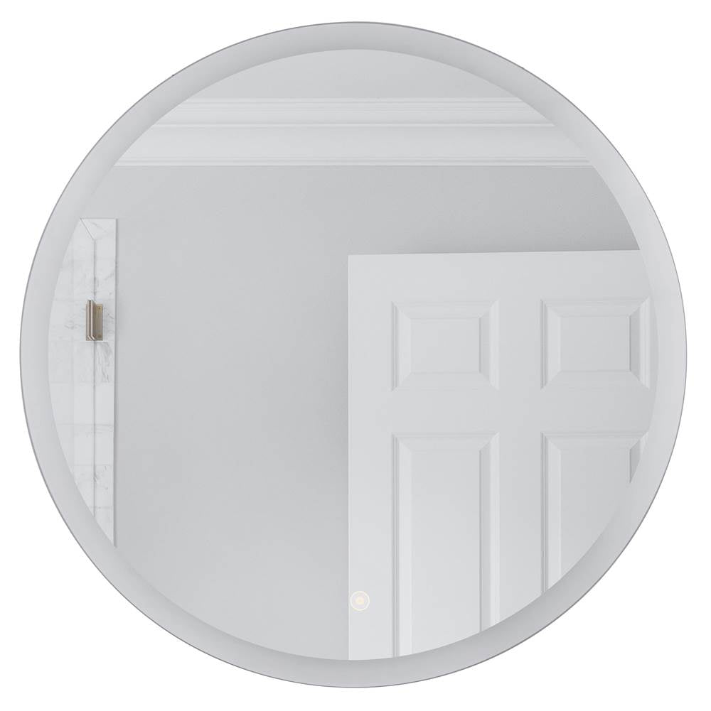 Craftmade  28'' Round Back Lit Led Mirror, Defogger And Dimmer, 3000k/4000k/5000k