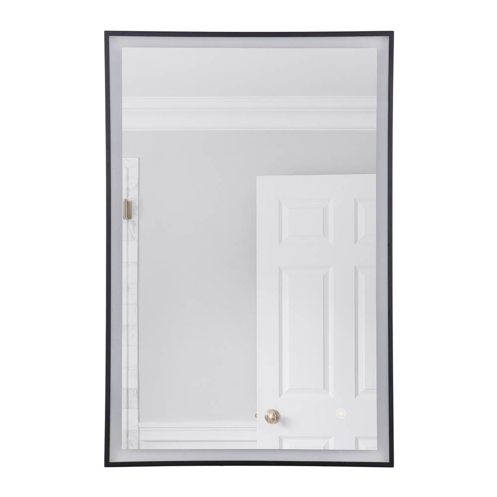 Craftmade  24'' X 36'' Black Frame Front Lit Led Mirror, Defogger And Dimmer, 3000k/4000k/5000k
