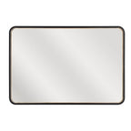 Craftmade Monica 24''x 36'' Framed Rounded Rectangular Edge Lit Led Mirror, Defogger And Dimmer, 3000-5000k, In Flat Black