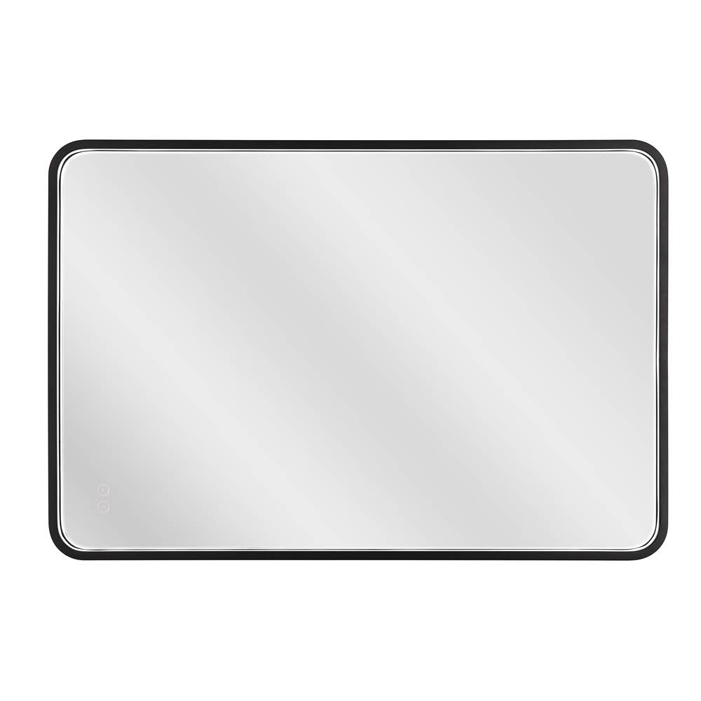 Craftmade MIR2403RRT-FB3C Flat Black Monica 24''x 36'' Framed Rounded Rectangular Edge Lit Led Mirror, Defogger And Dimmer, 3000-5000k, In Flat Black Image 7