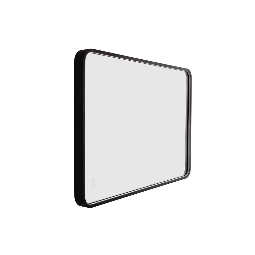 Craftmade MIR2403RRT-FB3C Flat Black Monica 24''x 36'' Framed Rounded Rectangular Edge Lit Led Mirror, Defogger And Dimmer, 3000-5000k, In Flat Black Image 6