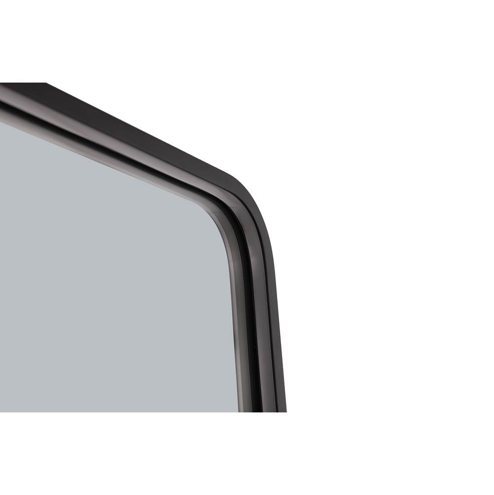 Craftmade MIR2403RRT-FB3C Flat Black Monica 24''x 36'' Framed Rounded Rectangular Edge Lit Led Mirror, Defogger And Dimmer, 3000-5000k, In Flat Black Image 2