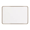 Craftmade MIR2403RRT-SB3C Satin Brass Monica 24''x 36'' Framed Rounded Rectangular Edge Lit Led Mirror, Defogger And Dimmer, 3000-5000k, In Satin Brass Image 1