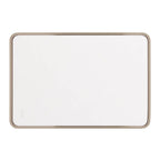 Craftmade MIR2403RRT-SB3C Satin Brass Monica 24''x 36'' Framed Rounded Rectangular Edge Lit Led Mirror, Defogger And Dimmer, 3000-5000k, In Satin Brass Image 1