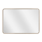 Craftmade MIR2403RRT-SB3C Satin Brass Monica 24''x 36'' Framed Rounded Rectangular Edge Lit Led Mirror, Defogger And Dimmer, 3000-5000k, In Satin Brass Image 8