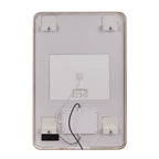 Craftmade MIR2403RRT-SB3C Satin Brass Monica 24''x 36'' Framed Rounded Rectangular Edge Lit Led Mirror, Defogger And Dimmer, 3000-5000k, In Satin Brass Image 4
